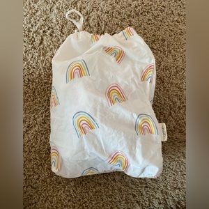 Pehr Organic Rainbows Crib Sheet